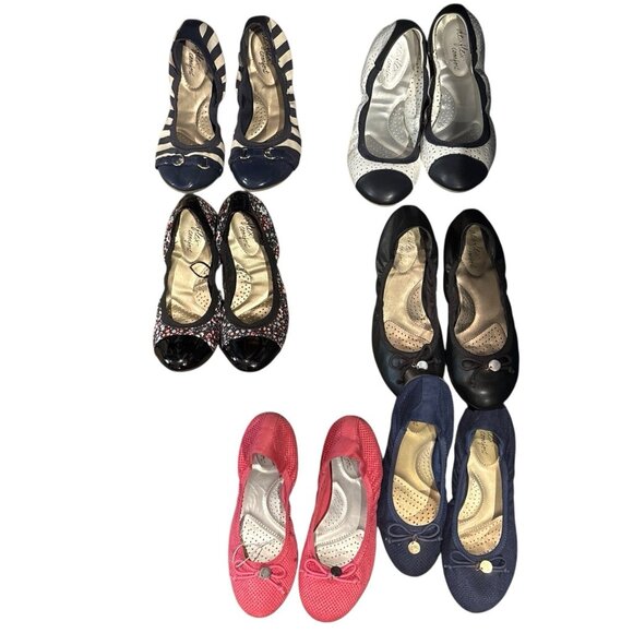 Dexflex Comfort Flat Ballet Shoes Size 8 (2 Pairs) & 8.5 (4 Pairs) Lot of 6 - Picture 1 of 6